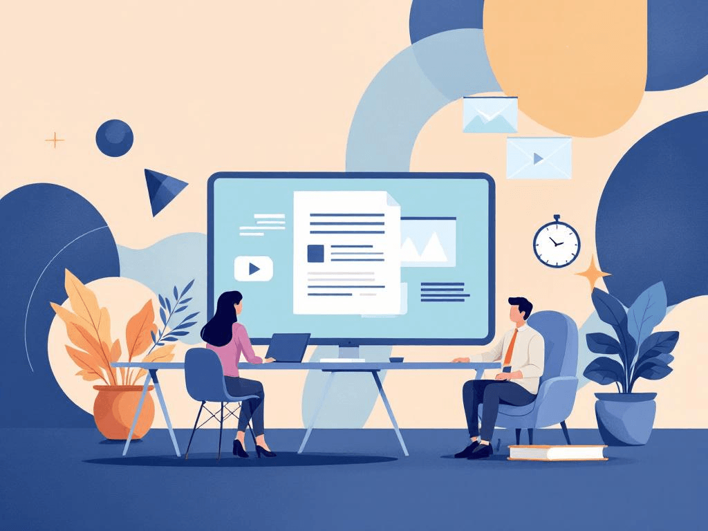 A professional abstract illustration representing the concept of Building Your Business Foundation in Remote Work & Freela...