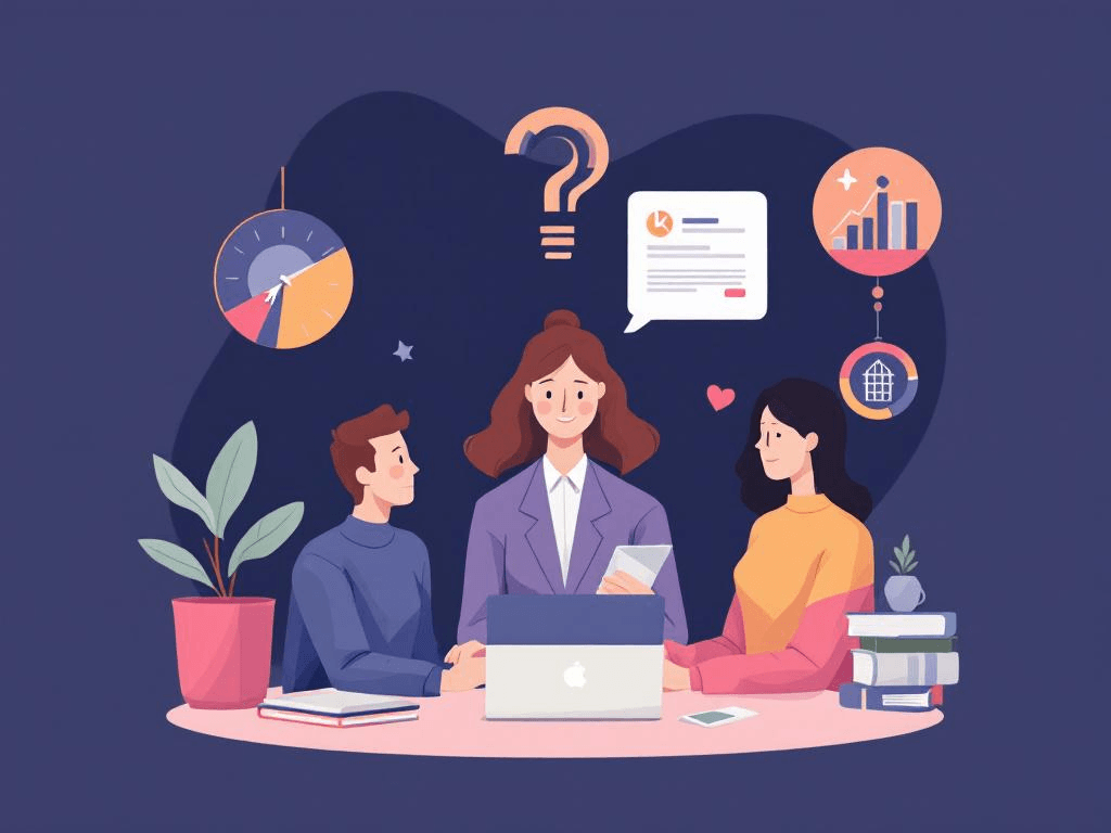 A professional abstract illustration representing the concept of The three models, quickly in Remote Work & Freelancing