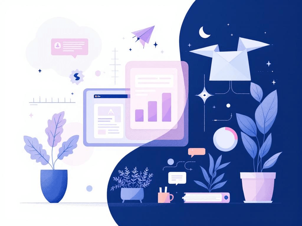 A professional abstract illustration representing the concept of Why enrollments stall in Online Learning & EdTech