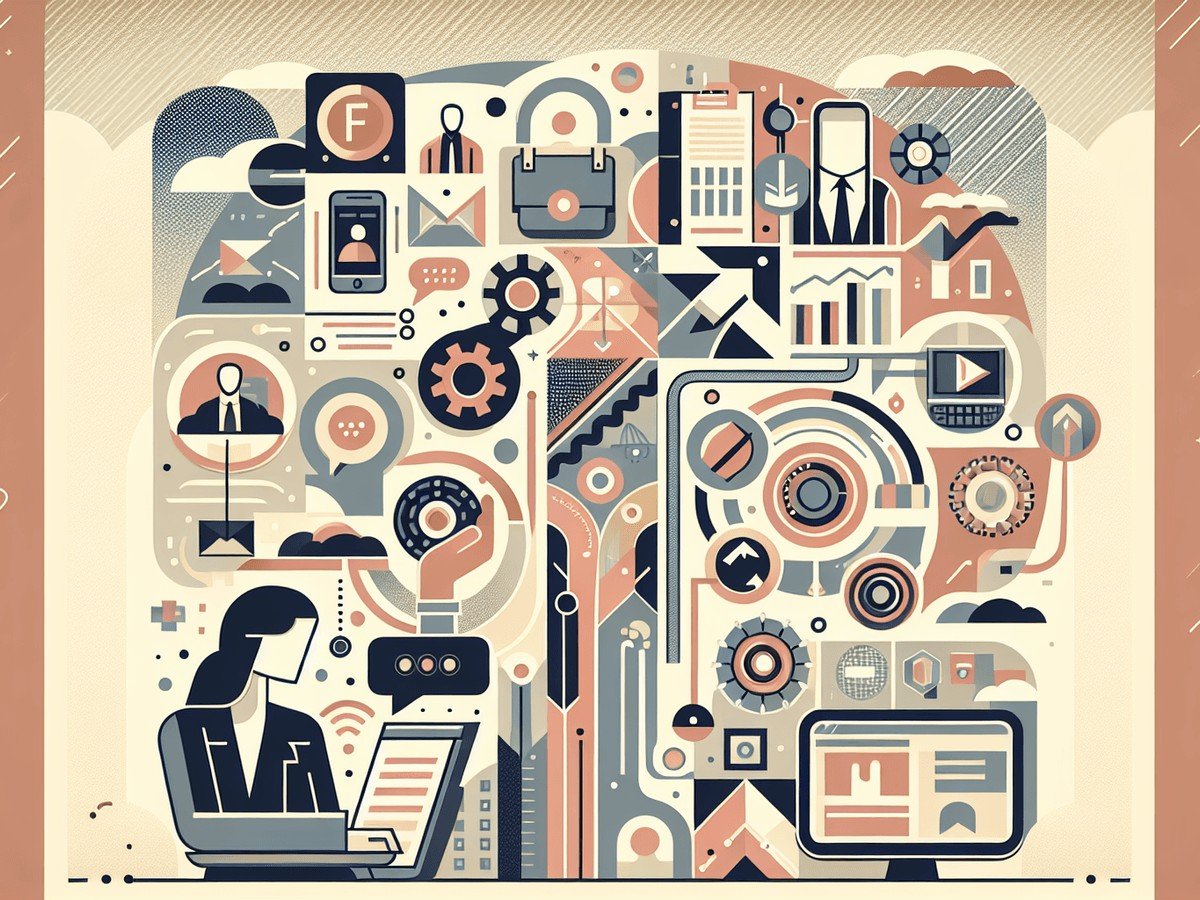 A professional abstract illustration representing the concept of Intro in Remote Work & Freelancing