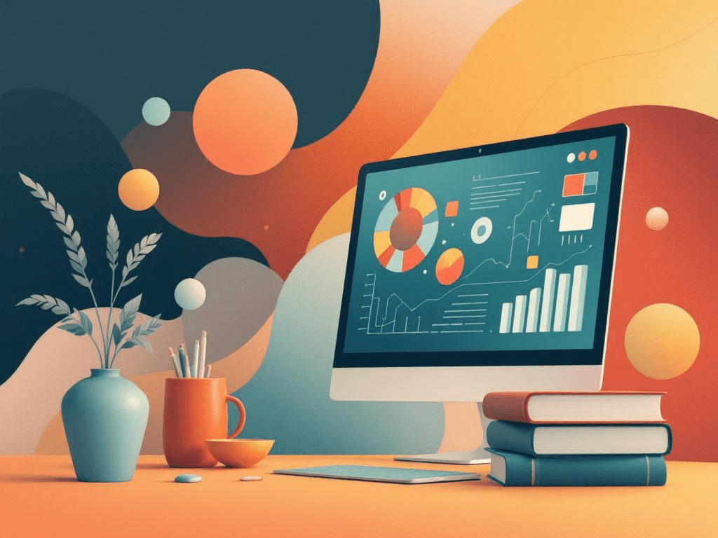 A professional abstract illustration representing the concept of Data science: the most misleading marketing in Online Lea...