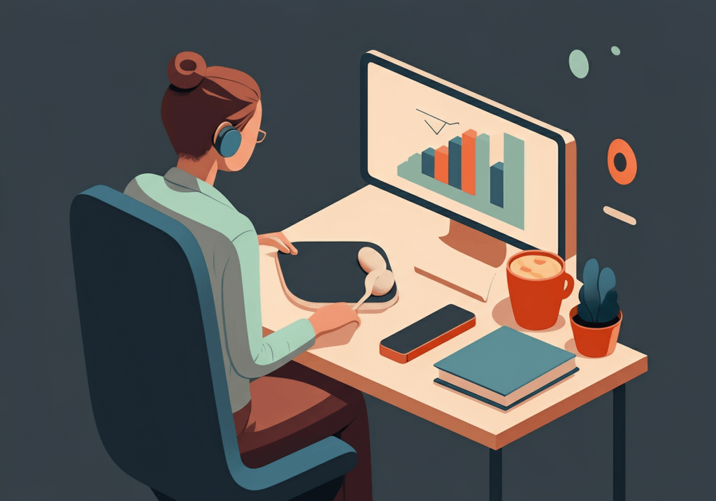 A professional abstract illustration representing the concept of What Remote Work Loneliness Actually Is in Remote Work & ...