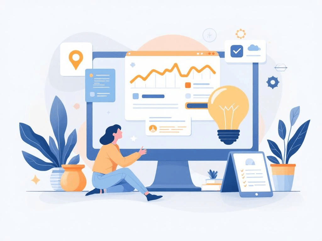 A professional abstract illustration representing the concept of Step 1: Define the career outcome before you open a singl...